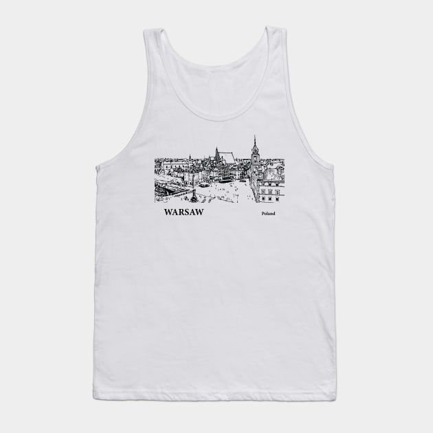 Warsaw - Poland Tank Top by Lakeric